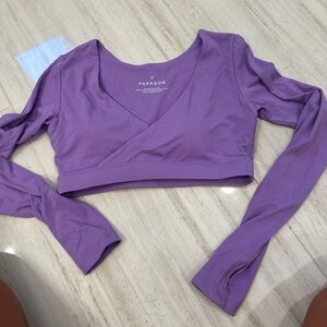 Paragon LS Reversible Crop Top sz medium